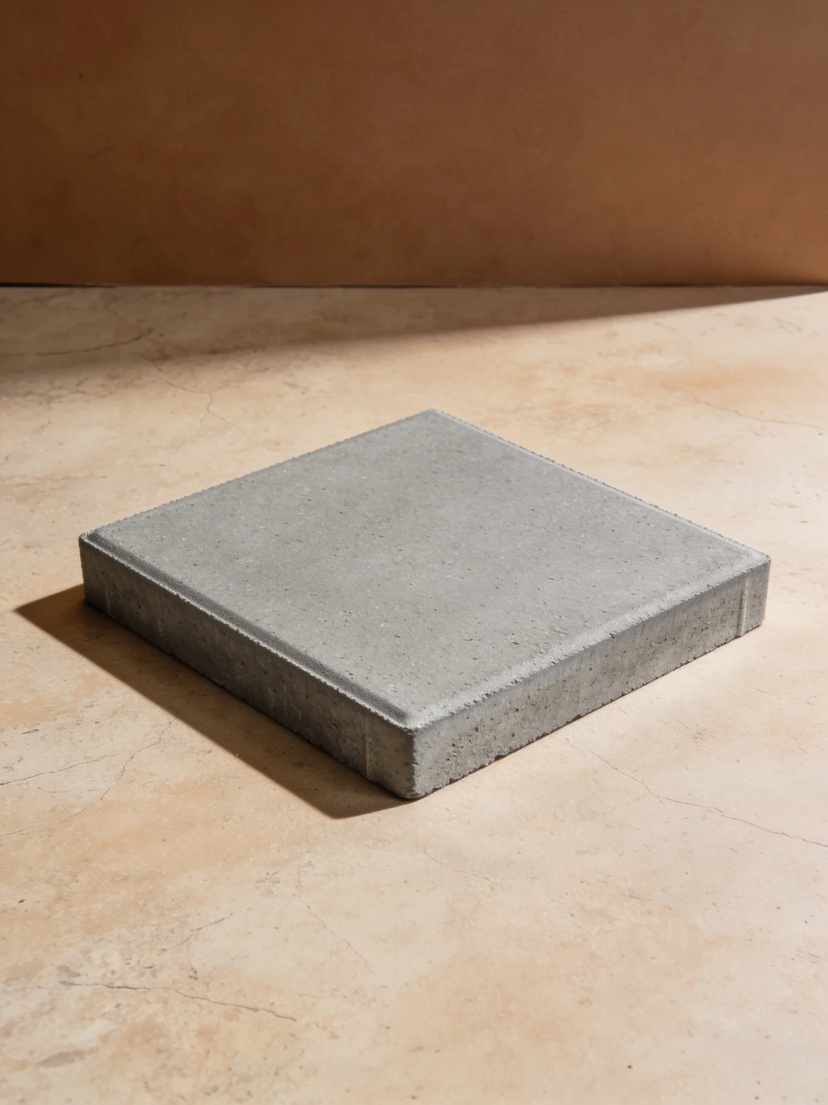 Square smooth slab — square slab with smooth flat top and straight vertical edges